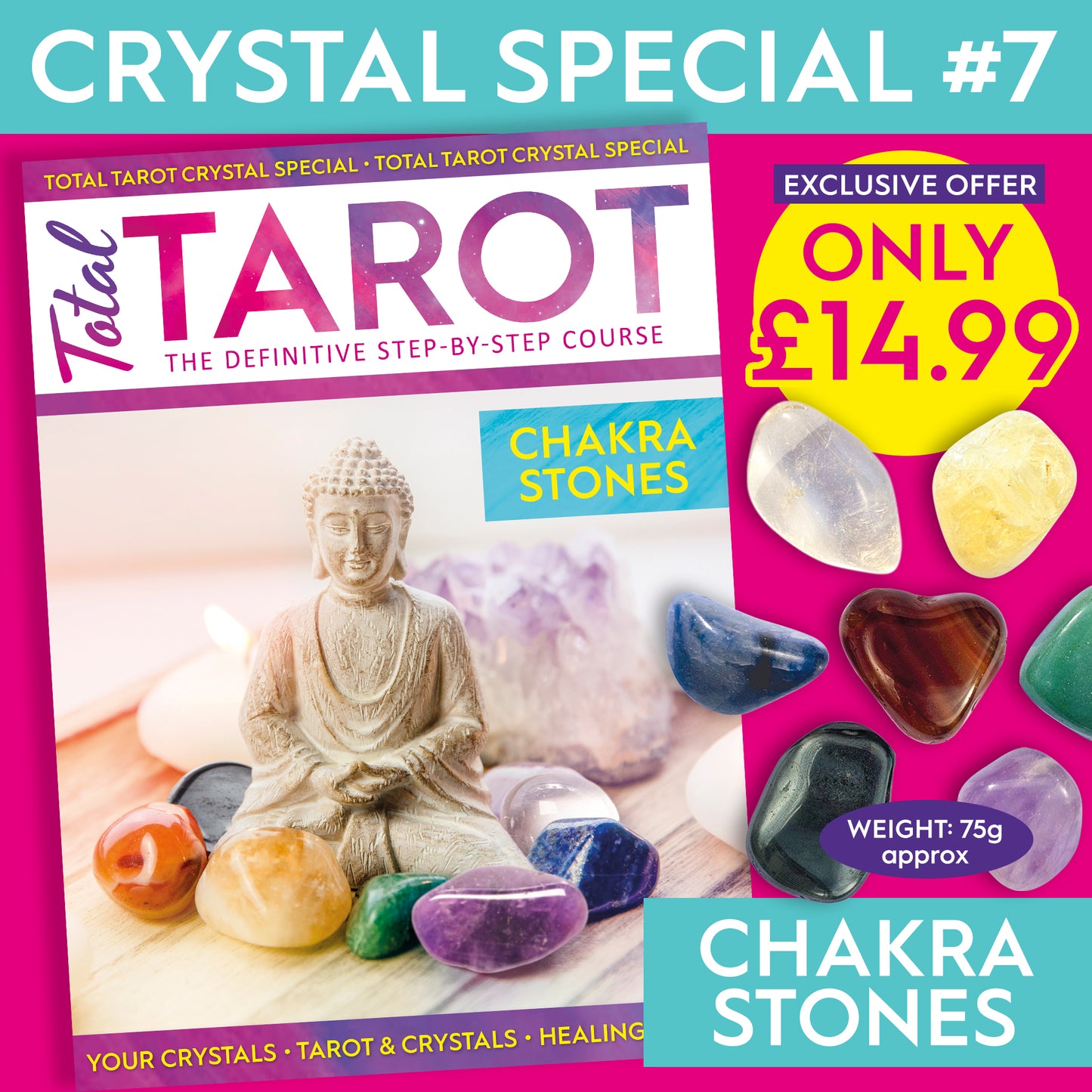 Total Tarot Chakra Stones Crystal Special #7