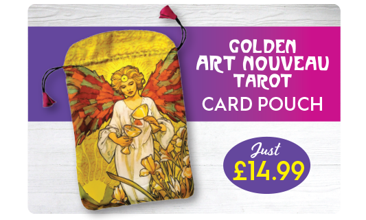 Total Tarot Golden Art Nouveau Card Pouch